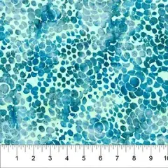 Banyan 83241-63 - NATURE'S BEAUTY - Stone Walkway - Teal 45" Fabric Per Yard