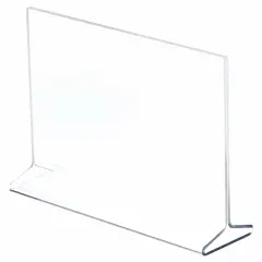 Plymor Clear Acrylic Sign Display / Literature Holder (Top-Load), 8.5" W x 5.5" H