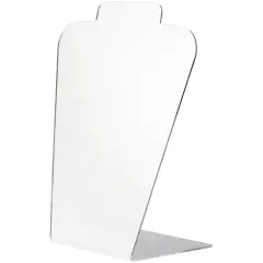 Plymor Acrylic Basic Tall Necklace Display Stand (Mirrored), 8.5" W x 4" D x 11.5" H