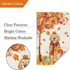 Welcome Fall Garden Yard Flag 12x18inch(Orange, Green, Brown)