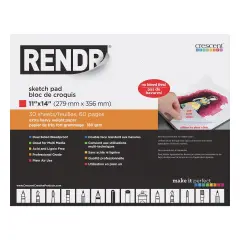 Rendr No Show Thru Drawing Pad-11"x14", 30 Sheets