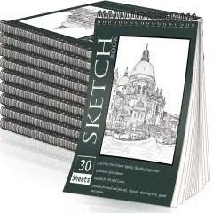 10 Pack Sketch Books - 8.5" x 11"