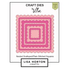 Lisa Horton Crafts Nested Dies-Scalloped And Plain Squares