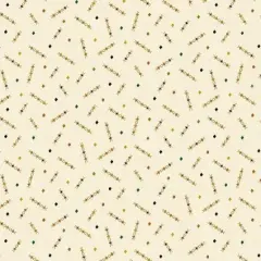 Cream Wheat Confetti Sprinkles Cotton Wideback Fabric per yard