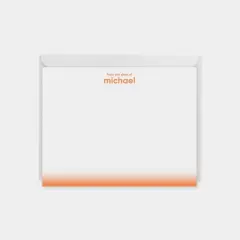 Neon Ombre Edge Note Cards VIII