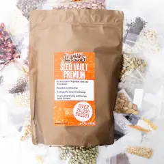 Lehman's Heirloom Garden Seed Vault Kit, Premium with 30 Varieties of Vegetable Herb and Fruit Seeds and Sowing Growing Guide, 20K+ Seeds