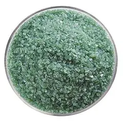 Bullseye Glass Frit Mineral Green Opal Glass 5oz. Jar 90coe
