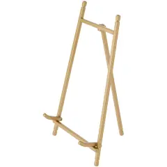 Bard's Satin Gold-toned Metal Easel, 9" H x 5.25" W x 6" D
