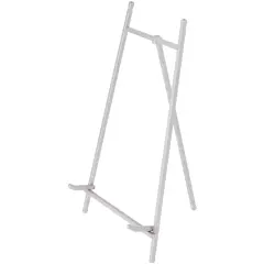 Bard's Satin Silver Metal Easel, 12" H x 7" W x 7.75" D