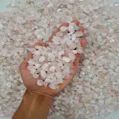 Tumbled Rose Quartz Crystal Chips - Bulk Tumbled Stones