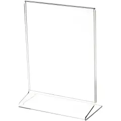 Plymor Clear Acrylic Sign Display / Literature Holder (Side-Load), 5.5" W x 7" H