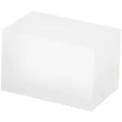 Plymor Frosted Acrylic Rectangular Display Block, 2" H x 2" W x 3" D
