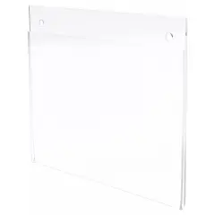 Plymor Clear Acrylic Sign Display / Literature Holder (Wall-Mount), 7" W x 5" H