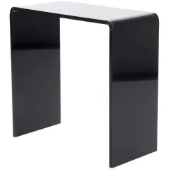 Plymor Black Acrylic Vertical Rectangular Display Riser, 8" H x 8" W x 4" D (1/4" thick)