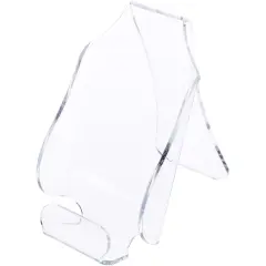 Plymor Clear Acrylic Cell Phone Display Stand / Easel, 2.75" W x 5" D , 5.25" H