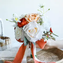 Burnt Orange Wedding Bouquets