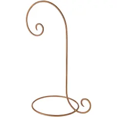 Bard's Gold-toned Wrought Iron Ornament Stand, 16" H x 7.5" W x 10" D