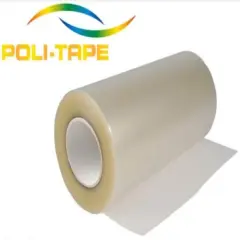 Politape POLI-TACK Craft Transfer Tape for Heat Vinyl - Iron on Clear Transfer Tape for Printable and Patterned Htv, Indoor & Outdoor Adhesive Vinyl - Reusable Up to 5 Times, Medium Tack (15" x 30 Yds) (38 Cms X 27 Mts) 854