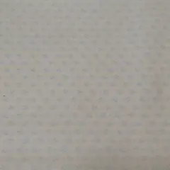 Cream with Aqua Flowers Cotton Fabric by the 68" long