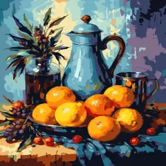 Paint by Numbers - (Fruit Pattern, 16" Wx20 L)