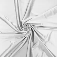 1 Yard Stretch Satin Spandex Fabric Casino Style Heavyweight Glossy Prom & Pageant Material White