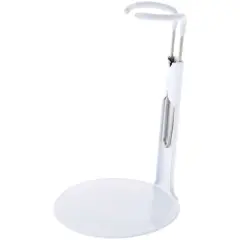 Bard's 790W White Adjustable Doll Stand, fits 4 to 5 inch Dolls, waist width adjusts from 0.5 to 1 inches