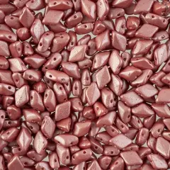 Matubo 2-Hole Czech Glass Pearl Shine Gemduo Beads, 50g Autumn Leaf