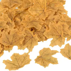 Artificial Leaves, 200 Pcs Fall Maple - Yellow