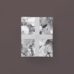Monochrome Floral Gift Wrap