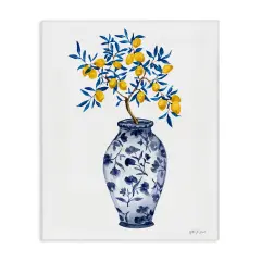 Stupell Industries Chinoiserie Vase Lemons Canvas Wall Art Design by Yvette St. Amant