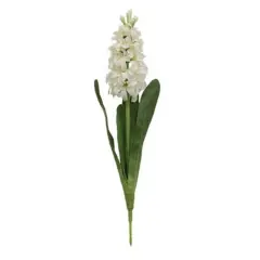 Decorative Faux Hyacinth Spray (Only Spray) White
