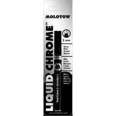 Molotow ONE4ALL Acrylic Paint Pump Marker, 2mm, Liquid Chrome, Blister Carded, 1 Each