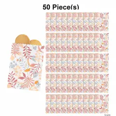 Fall Wedding Paper Treat Bags Bulk 50 Pc