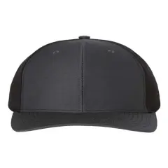 Richardson&reg; Twill Back Trucker Cap Charcoal/ Black