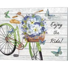 Bicycle Inspirations C by Jean Plout 20" x 16" Canvas Wall Art
