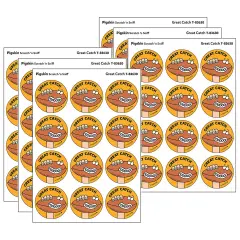 Great Catch/Pigskin Scent Retro Scratch 'n Sniff Stinky Stickers&reg;, 24 Per Pack, 6 Packs