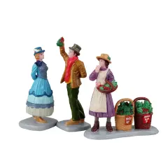 Lemax Under The Mistletoe - 3 Piece Set