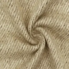 Beige-Black-Multi Brushed Wool Blend Twill Coating Woven Fabric By the Yard