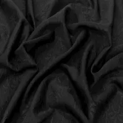 Black Famous Make Palm Trees Stretch Yoga Activewear Fabric By the Yard