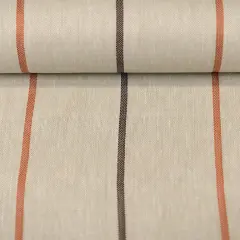 1 Yard Autumn Hue Herringbone Stripe Linen Premium Craft Fabric 54" Width Softened