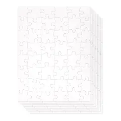Juvale 36 Sheets Blank Puzzles to Draw On Bulk for Kids Ages 6-14 &ndash; 8.5x11 Inch, 48-Piece Each &ndash; Make Your Own Jigsaw Puzzle for DIY Drawing, Arts & Crafts Projects