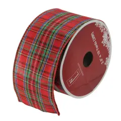 Northlight Pack of 12 Red and Green Stripe Wired Christmas Craft Ribbons - 2.5" x 120 Yards