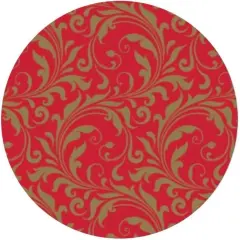Festive Scrolls 7" Appetizer/Dessert Plates - 25ct