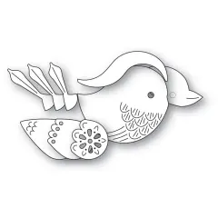 Poppystamps Dies-Nordic Petalpoint Bird