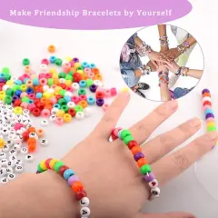 MIIIM 1200PCS 6x9mm Pony Beads Bulk, Royal Blue Pony Beads for Bracelets Making Kit, Kandi, Hair Braids Crafts for Jewelry Making (Royal Blue)