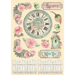 Stamperia Wooden Shapes A5-House of Roses