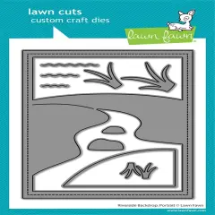 Lawn Cuts Custom Craft Die-Riverside Backdrop: Portait