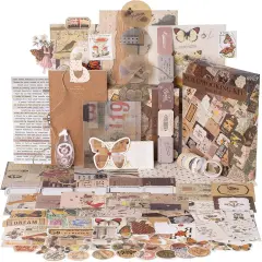 Vintage Scrapbook Kit - Brown