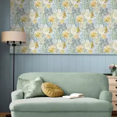 Laura Ashley Bernwood Chre Yellow Wallpaper