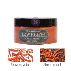 Art Extravagance - Jewel Texture Paste - Crushed Amber - 1 jar, 100ml (3.4 fl oz)